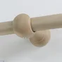 Support tringle à rideau Design, 28 mm chêne verni INSPIRE