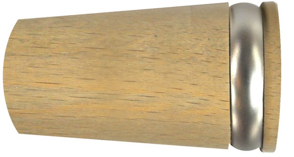 Lot de 2 embouts pommeau Design, chêne clair naturel Diam.28 mm