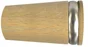 Lot de 2 embouts pommeau Design, chêne clair naturel Diam.28 mm