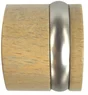 Lot de 2 embouts bouchon Design, chêne clair naturel Diam.28 mm
