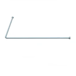 Barre coudee angle droit L.190 cm, SENSEA blanc