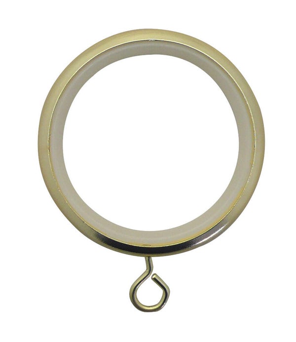 Anneaux tringle à rideau Chic 28 mm acier laiton mat