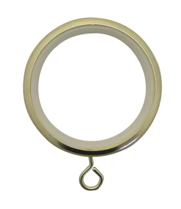 Anneaux tringle à rideau Chic 28 mm acier laiton mat