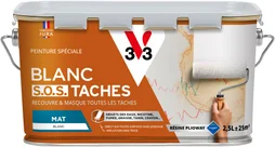Peinture mur, plafond blanc mat V33 Rénovation 2.5L