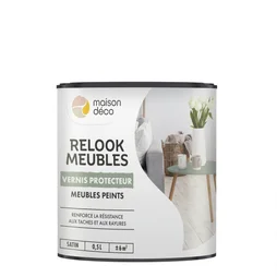 Vernis protecteur Relook meuble MAISON DECO, transparent satine, 0.5 l