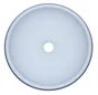 Vasque à poser résine de synthèse Diam.38 cm blanc Moon 36
