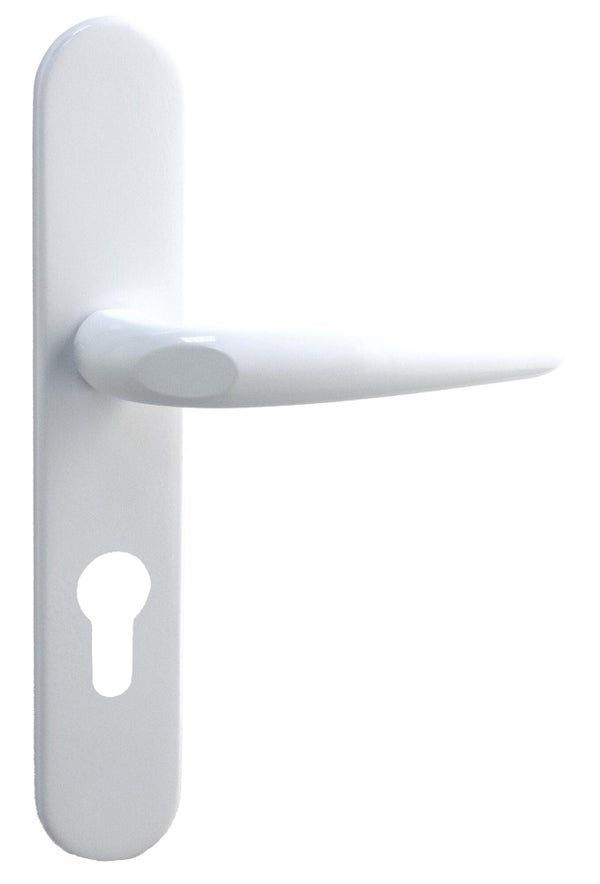Poignee de porte Pianosa trou de cylindre INSPIRE, aluminium, 195 mm