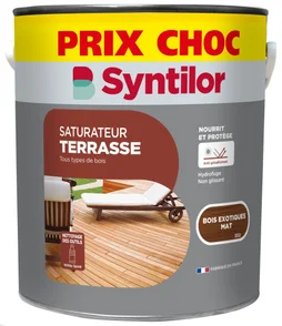 Saturateur Terrasse prix choc SYNTILOR, bois exotique, mat 5 l