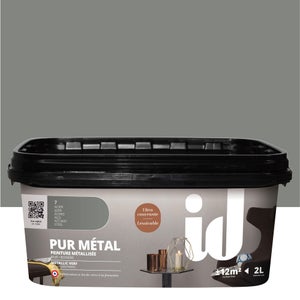 Peinture a effet, Pur metal ID, acier, 2 l