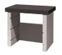 Support à plancha en béton beige et gris Happy steffy, l.82 x L.51 x H.77 cm