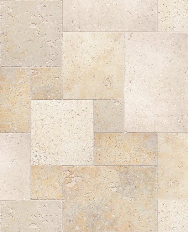 Travertin Sol/Mur Effet Pierre Beige Opus Rustique Multiformat 0.75 m2