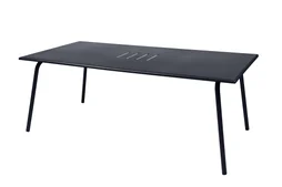 Table de jardin FERMOB Monceau rectangulaire noir 8 personnes
