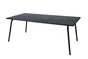 Table de jardin FERMOB Monceau rectangulaire noir 8 personnes