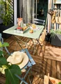 Chaise de jardin FERMOB Bistro en acier noir
