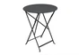 Table de jardin FERMOB Bistro rond noir 2 personnes