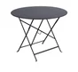 Table de jardin FERMOB Bistro rond noir 4 personnes
