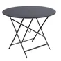 Table de jardin FERMOB Bistro rond noir 4 personnes