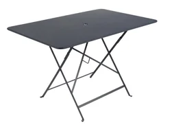 Table de jardin FERMOB Bistro rectangulaire noir 6 personnes