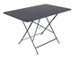 Table de jardin FERMOB Bistro rectangulaire noir 6 personnes