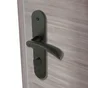 Lot de 2 poignées de porte Azur conda/décondamnation, INSPIRE,  entraxe 165 mm noir mat