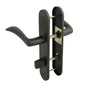 Lot de 2 poignées de porte Azur conda/décondamnation, INSPIRE,  entraxe 165 mm noir mat