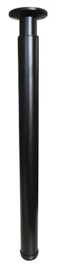 Pied de table Cime Zoom, noir, diamètre 6 cm x hauteur réglable de 73 à 110 cm