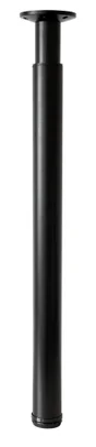Pied de table Cime Zoom, noir, diamètre 6 cm x hauteur réglable de 73 à 110 cm
