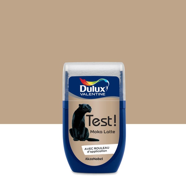Testeur peinture mat, DULUX VALENTINE Crème de couleur, moka latte, 30 ml