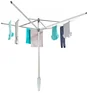 Séchoir parapluie BRABANTIA Liftomatic + ancre métal, L.50 m