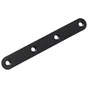 Patte d'assemblage acier noir HETTICH, L. 120 mm x l.15 mm x H.0.2 cm