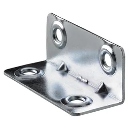 Equerre haute acier zingue HETTICH, L.20 mm x l.20 mm x H.5 cm