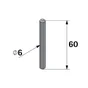 Lot de 100 chevilles bois HETTICH, D.6 mm x l.60 mm