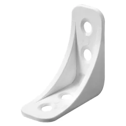 Equerre plastique blanc HETTICH, L.40 mm x l.16 mm x H.4 cm