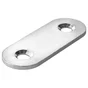 Patte d'assemblage inox mat HETTICH, L. 40 mm x l.15 mm x H.0.2 cm