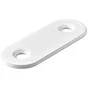 Lot de 12 Pattes d'assemblage acier blanc HETTICH L. 40 mm
