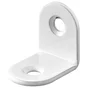 Lot de 10 équerres de chaise acier blanc HETTICH, L.20 mm x l.15 mm x H.2 cm
