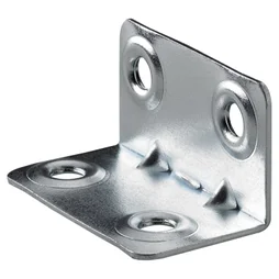 Equerre haute acier zingue HETTICH, L.37 mm x l.20 mm x H.2 cm