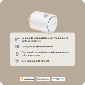 Tête Thermostatique Connectée et Intelligente additionnelle NETATMO