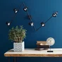 Barre 6 spots INSPIRE TECHNIC, 6 x GU10, métal noir