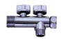 Raccords 3 positions, mâle / femelle 12 x 17/15 x 21 mm