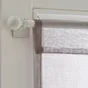 Paire de vitrages tamisant Leo gris poivre n5 l. 60 x H. 120 cm