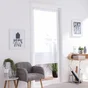 Vitrage tamisant Cleo blanc l. 80 x H. 160 cm