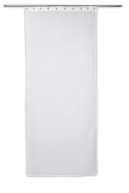 Vitrage tamisant Cleo blanc l. 90 x H. 210 cm