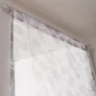 Vitrage tamisant Empreinte blanc l. 90 x H. 210 cm
