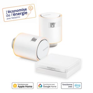 Starter Pack – 2 Têtes Thermostatiques Connectées et Intelligentes NETATMO