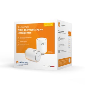 Starter Pack – 2 Têtes Thermostatiques Connectées et Intelligentes NETATMO