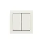 Double interrupteur va-et-vient saillie complet Besto, blanc