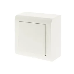 Poussoir saillie complet Besto, blanc