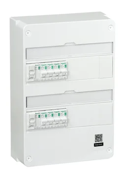 Tableau électrique équipé précâblé T1-T2 2 rangées Resi9 XP, SCHNEIDER ELECTRIC