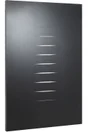 Plaque de protection murale noir sable EQUATION Zebra, l.80 cm x H.120 cm